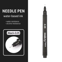 Pigma Micron Fineliner Pens Archival Black Ink Pens,Calligraphy Pens for Writing,Drawing, or Journaling - Assorted Point Sizes