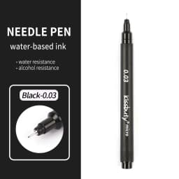 Pigma Micron Fineliner Pens Archival Black Ink Pens,Calligraphy Pens for Writing,Drawing, or Journaling - Assorted Point Sizes