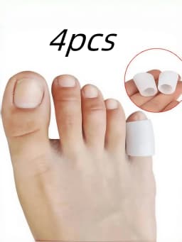 20 Toe Protectors For Walking, Relieve Painful Friction, Prevents Corns Blisters Suitable For High Heel, Sneaker, Casual Leather
