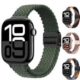 Slim Braided Loop Nylon Strap For Apple Watch 11 10 46/42mm Ultra 3 49mm Bracelet iWatch 9 8 7 6 5 4 SE 45mm 41mm 40mm 44mm Band