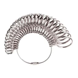 Aluminum Alloy Ring Gauges Sizer Meter Hand Loop Jewellery Measuring Ring Tool Size 0-13mm Measurement Finger Circumference