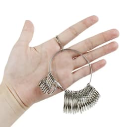 Aluminum Alloy Ring Gauges Sizer Meter Hand Loop Jewellery Measuring Ring Tool Size 0-13mm Measurement Finger Circumference