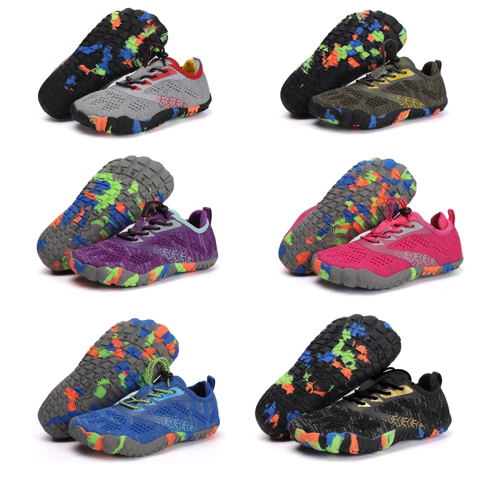 Kids Water Shoes Children Barefoot Shoes Comfortable Trail Running Shoes Breathable Non-Slip Hiking Shoes Aqua Shoes Sports