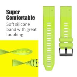 22 26mm Silicone WatchBand for Garmin Fenix 7 7X 8 E 6X 6 Pro 5 5X Plus Epix Gen2 Enduro 3 Instinct 3 Solar Quick Release Strap