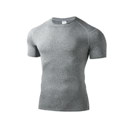 Men's Running T Shirt Summer Short Sleeve Male Sport Tops Tee Workout T-shirt Skinny Tights Gym Fitness Compression Shirts Men