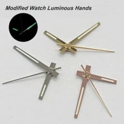 For NH35/NH36/4R/7S Movement Modified Watch Hands Green Luminous Logbook Needle Silver Gold Rose Watch Accessories