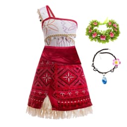 New Movie Girl Dress 2026 Halloween Party Ocean Adventure Costume Princess Clothes Children Vaiana Outfit Dress