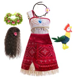 New Movie Girl Dress 2026 Halloween Party Ocean Adventure Costume Princess Clothes Children Vaiana Outfit Dress