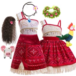 New Movie Girl Dress 2026 Halloween Party Ocean Adventure Costume Princess Clothes Children Vaiana Outfit Dress