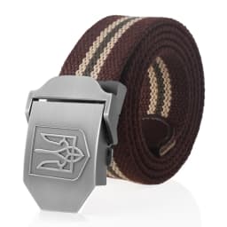 SupSindy New Canvas Belt 3D National Emblem of Ukraine Metal Buckle Jeans Belts for Men Army Military Tactical Belts Male Strap