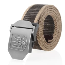 SupSindy New Canvas Belt 3D National Emblem of Ukraine Metal Buckle Jeans Belts for Men Army Military Tactical Belts Male Strap