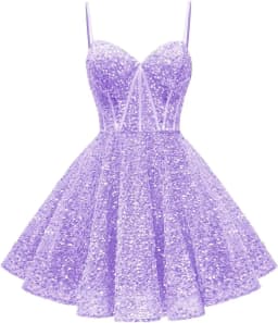 Spaghetti Straps Sequin Homecoming Dress Short Prom Gown with Pockets Evening Party Gowns cocktail dress party mini dresses