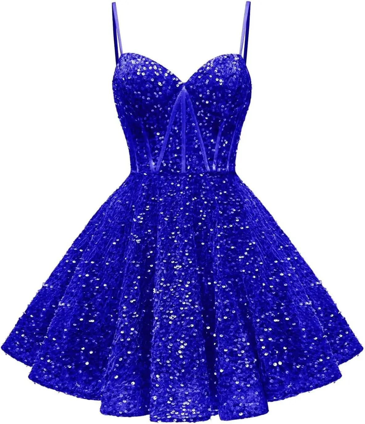 Spaghetti Straps Sequin Homecoming Dress Short Prom Gown with Pockets Evening Party Gowns cocktail dress party mini dresses