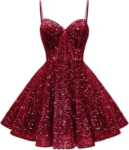 Spaghetti Straps Sequin Homecoming Dress Short Prom Gown with Pockets Evening Party Gowns cocktail dress party mini dresses