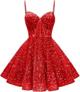 Spaghetti Straps Sequin Homecoming Dress Short Prom Gown with Pockets Evening Party Gowns cocktail dress party mini dresses