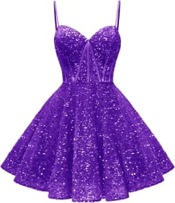 Spaghetti Straps Sequin Homecoming Dress Short Prom Gown with Pockets Evening Party Gowns cocktail dress party mini dresses