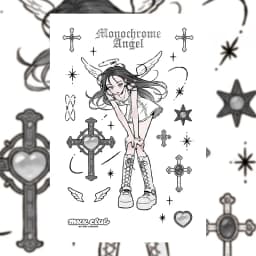 Korean Cute Sweet Cool Girl Character Stickers Handbook Diary Planner Scrapbook Phone Case Diy Decorative Stickers