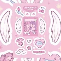Korean Cute Sweet Cool Girl Character Stickers Handbook Diary Planner Scrapbook Phone Case Diy Decorative Stickers