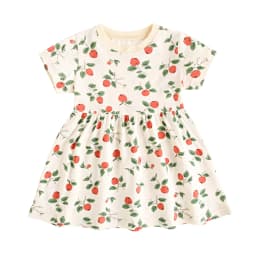 Sanlutoz Summer Short Sleeve Baby Girls Dress Little Kids Dresses Soft Clothing Holiday Casual