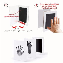 1/5set First Footprints Printing Kit of New-life & Pet Paw Souvenir Supplies for New Parents Keepsakes Memories Gifts Wash-Free