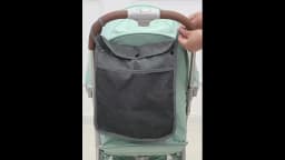 1pc Baby Stroller Hanging Bag Storage Double Layer Thickened Children's Stroller Bag Hanging Mesh Umbrella Storage Sack