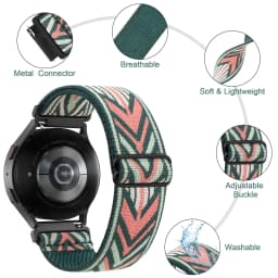 20mm Nylon Band For Garmin Vivoactive 5 3 T Music/Venu 2 Plus SQ 2/Forerunner 645 245 158 55/Vivomove Trend LUXE SPORT Bracelet
