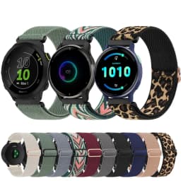 20mm Nylon Band For Garmin Vivoactive 5 3 T Music/Venu 2 Plus SQ 2/Forerunner 645 245 158 55/Vivomove Trend LUXE SPORT Bracelet