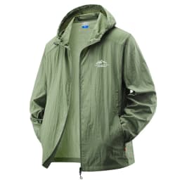 Summer Waterproof Hiking Jackets Men Fishing Cycling Hooded Gym Sports Running Coat Outdoor Sun-Protective Thin Jacket Clothing