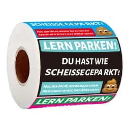 160 Pcs Funny German Parking Warning Stickers , Humorous Car Reminder Labels with Cartoon Design, Single Use,Car Stickers.