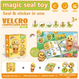 Children's Velcro, Seal Stickers, Book Toys, Art Crafts, Stress Relief Stamps, Reward Stickers, Seal Creativity, Birthday Gifts