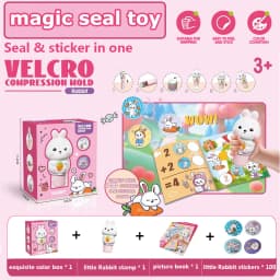Children's Velcro, Seal Stickers, Book Toys, Art Crafts, Stress Relief Stamps, Reward Stickers, Seal Creativity, Birthday Gifts