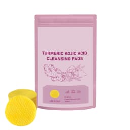 50pcs Turmeric Kojic Acid Cleansing Pads Exfoliating Pads Facial Sponges For Cleansing Exfoliating Daily Cleansing Skin Care
