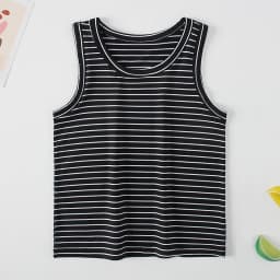 1/2/3 Pcs Children's Four Seasons Joker Striped Vest Boy Leisure Sports Comfortable Bottoming Shirt Girl Thin Cute Multicolor T