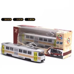 1:90 High Simulation Alloy Tram Model,Simulation Sound and Light Music,Subway Bus Toys,Original Packaging New Products Hot Sale