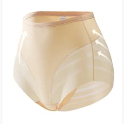 3Pcs/Set Shapewear Women Mid-Rise Shaping Briefs with Mesh Striped Back Plus Size Slimming Underwear Comfort Wear Panties M-3XL