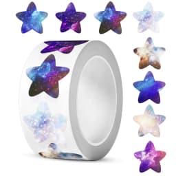 500Pcs Glitter Star Stickers for Kids School Teacher Reward Sticker Cute Party Decor Business Label Scrapbooking Stickers