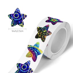500Pcs Glitter Star Stickers for Kids School Teacher Reward Sticker Cute Party Decor Business Label Scrapbooking Stickers