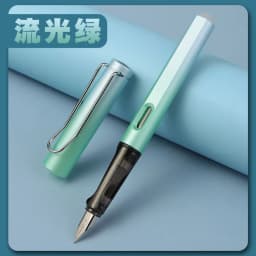 Gradient Color Erasable Fountain Pen 0.5mm Black Blue Erasable Water Pen Student Hook Line Calligraphy Pen Writing Stationery