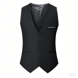 M-7XL Spring/summer Man Suit Vest Sleeveless Vest with Adjustable Waist Single Breasted Solid Color Business Suit Vest Wedding