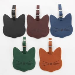 Cute Cat PU Leather Luggage Tag Suitcase Luggage Label Baggage Boarding Bag Portable Name ID Address Holder Travel Accessories