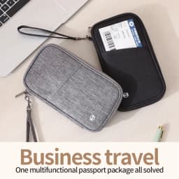 Passport Holder Bag Family Rfid Blocking Passport Wallet Travel Essentials Wallet Travel Document Organizer Credit Cards Case