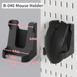 No-Drill Clamp-On Standing Pegboard Storage Organizer, Desktop Rack with DIY Accessories, Office Desk Stationery Holder
