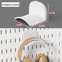 No-Drill Clamp-On Standing Pegboard Storage Organizer, Desktop Rack with DIY Accessories, Office Desk Stationery Holder