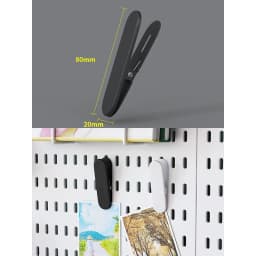 No-Drill Clamp-On Standing Pegboard Storage Organizer, Desktop Rack with DIY Accessories, Office Desk Stationery Holder