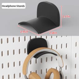 No-Drill Clamp-On Standing Pegboard Storage Organizer, Desktop Rack with DIY Accessories, Office Desk Stationery Holder
