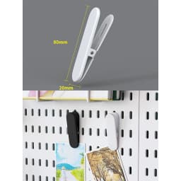 No-Drill Clamp-On Standing Pegboard Storage Organizer, Desktop Rack with DIY Accessories, Office Desk Stationery Holder