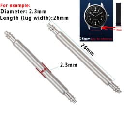 2mm 2.3mm Stainless Steel Spring Bars for Garmin Fenix Venu Forerunner Watch Strap Connector Release Spring Pins 22mm 26mm