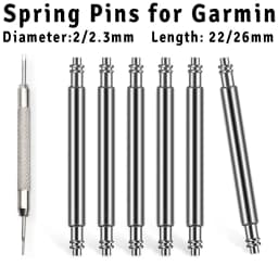 2mm 2.3mm Stainless Steel Spring Bars for Garmin Fenix Venu Forerunner Watch Strap Connector Release Spring Pins 22mm 26mm