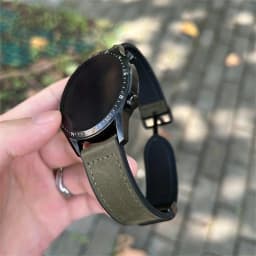 Leather Silicone Strap For Xiaomi Watch S4 S3 S2 S1 Pro Active 20mm 22mm Sport Silicone Magnetic Band For MI Watch Color 2