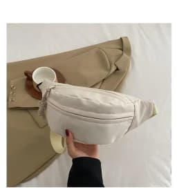 Women's Chest Bag Canvas Crossbody Bag Solid Color Women Sling Waist Pack Versatile Sports Solid Color Waterproof Hiking Bags